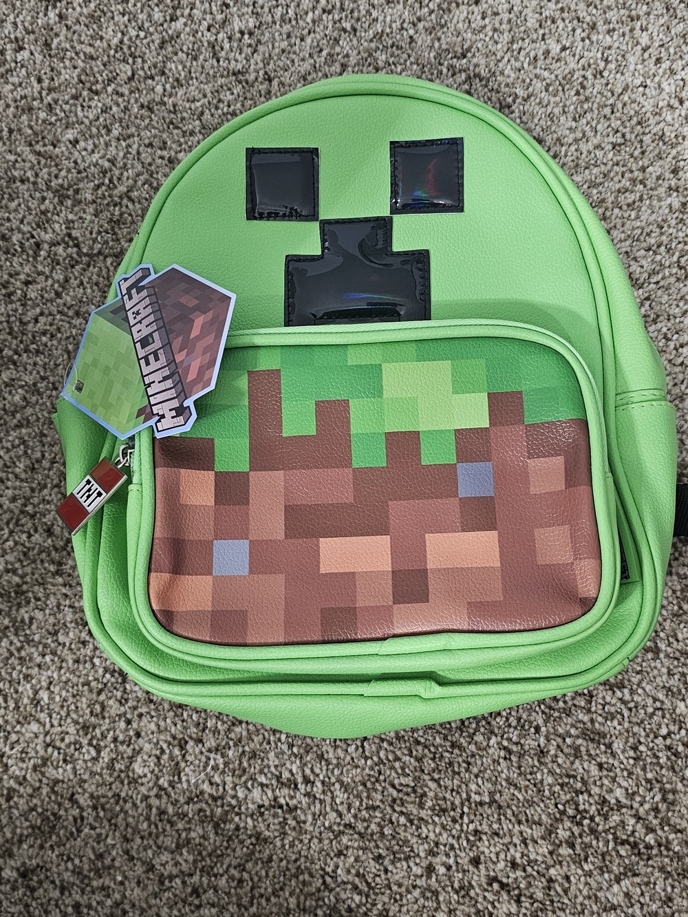 Minecraft Creeper Mini Backpack - Green